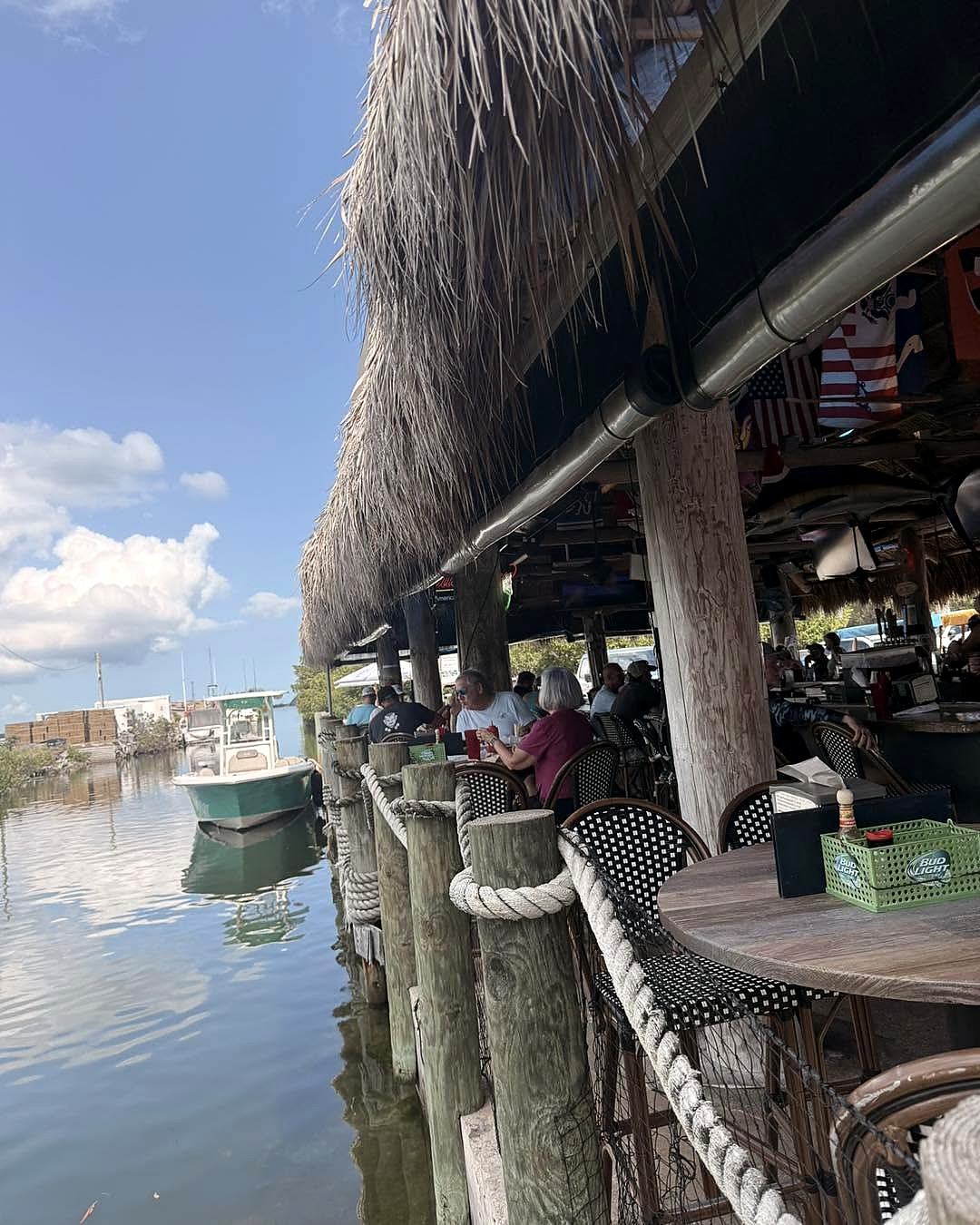 Tonio's Seafood Shack exterior — waterfront location at Mile Marker 25, Summerland Key
